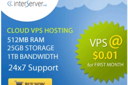 本博客从interserver拿到的独家优惠码,vps首月仅需0.01$